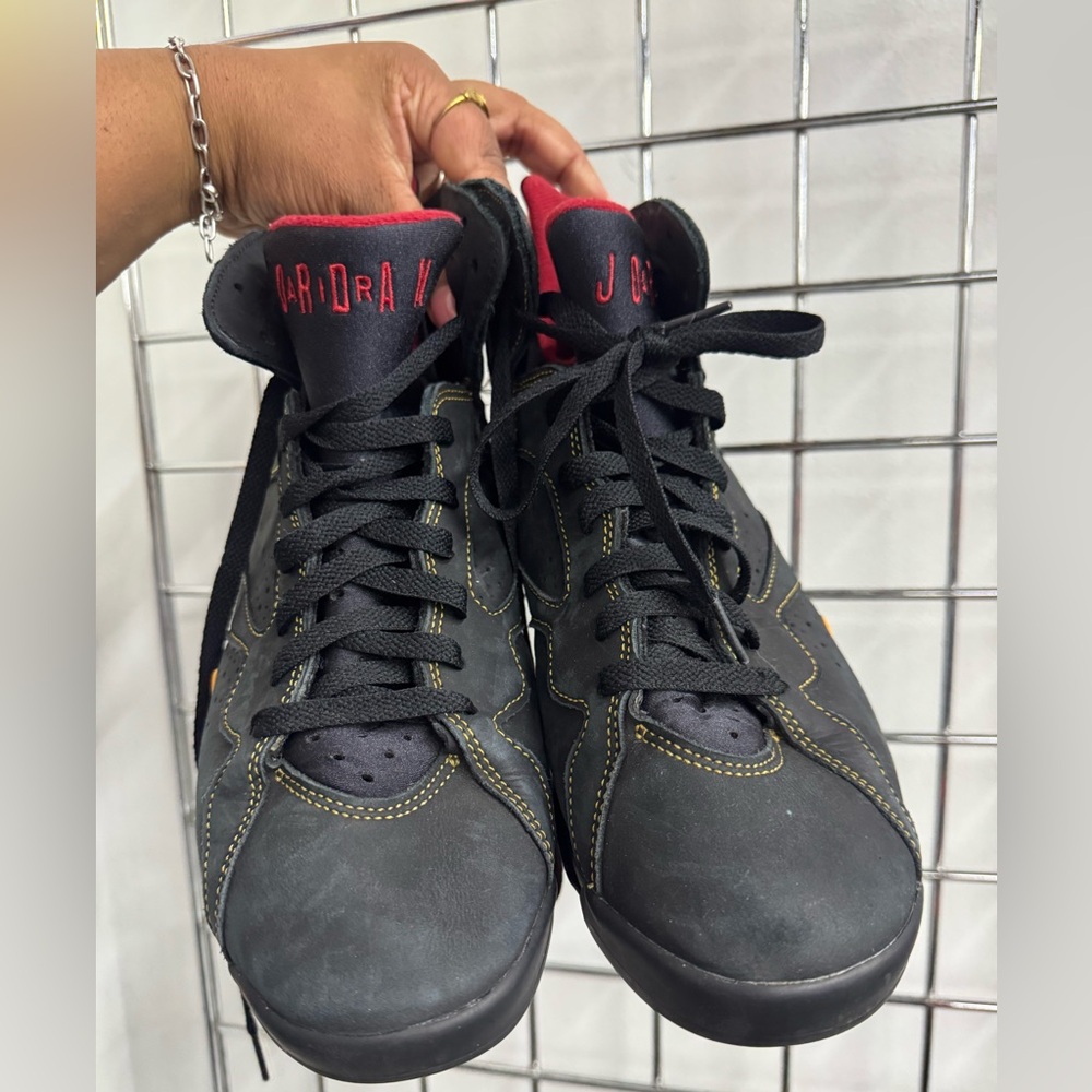Nike Air Jordan 7 Retro Citrus Black 2022 Mens Size 10.5 CU9307-081 Sneakers - Picture 5 of 11